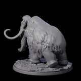 Primordial Woolly Mammoth Miniature for Dungeons and Dragons, Pathfinder or other TTRPGs