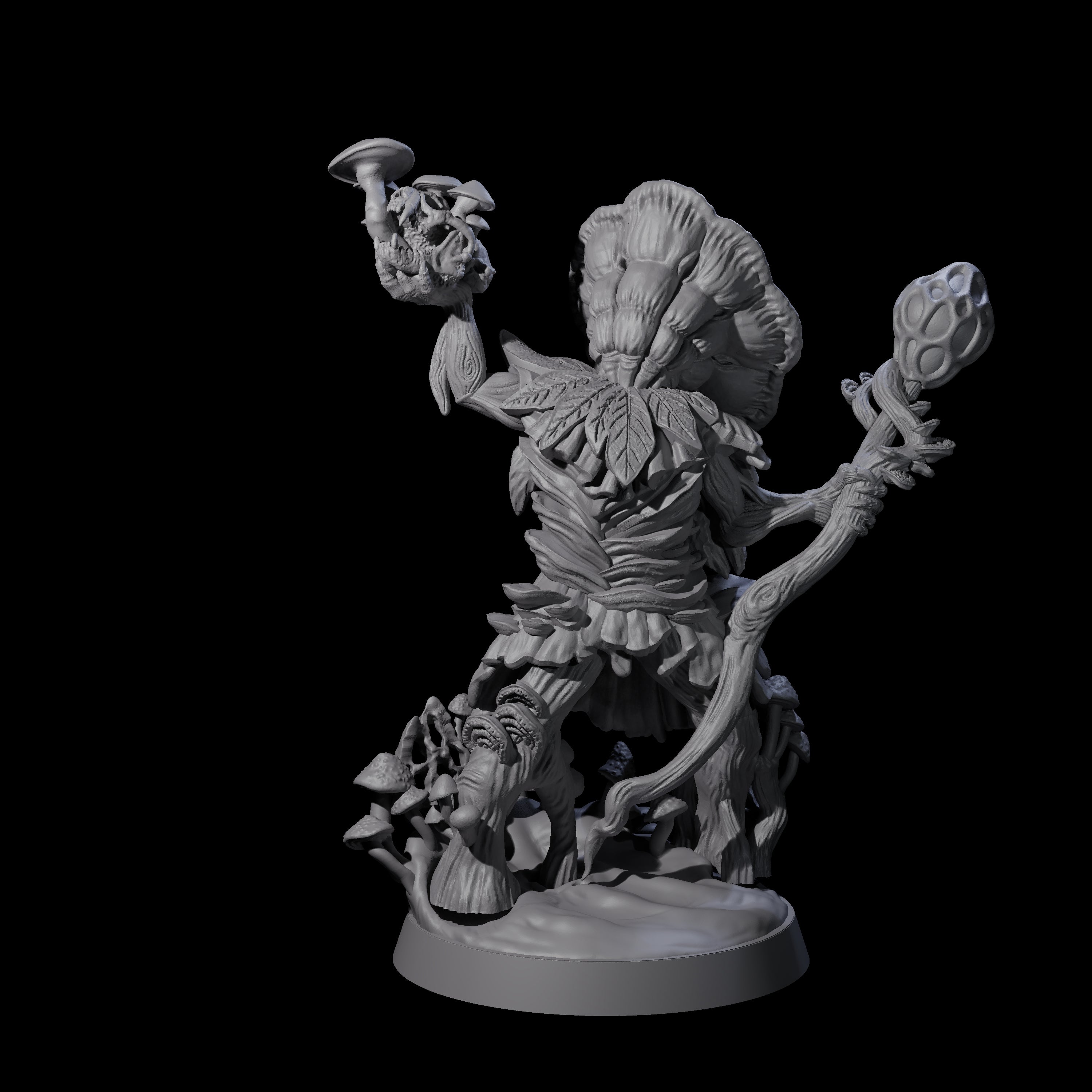 Proclaiming Myconid Herald Miniature for Dungeons and Dragons, Pathfinder or other TTRPGs