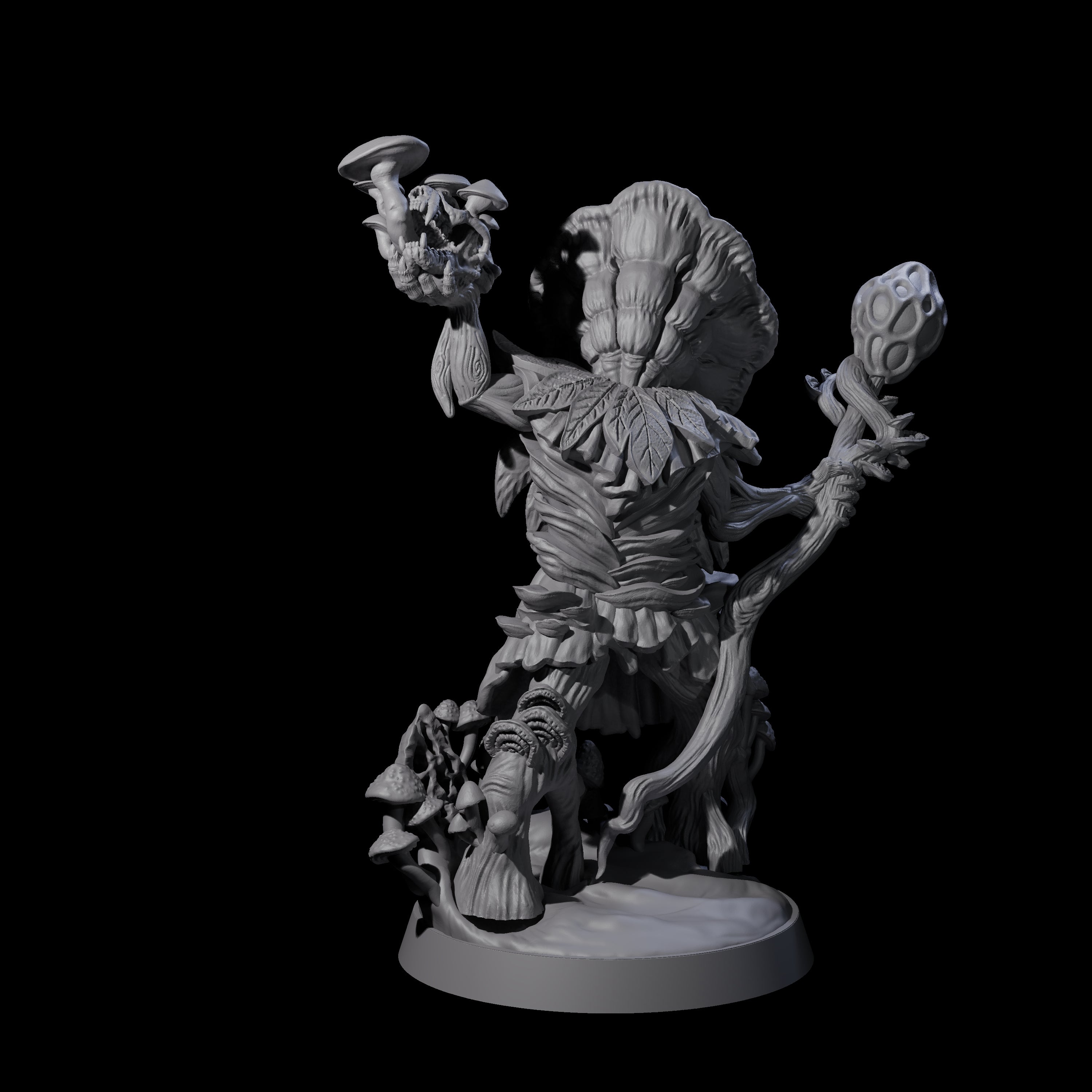 Proclaiming Myconid Herald Miniature for Dungeons and Dragons, Pathfinder or other TTRPGs