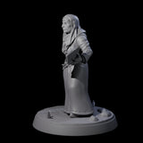 Proselytising Nun Miniature for Dungeons and Dragons, Pathfinder or other TTRPGs