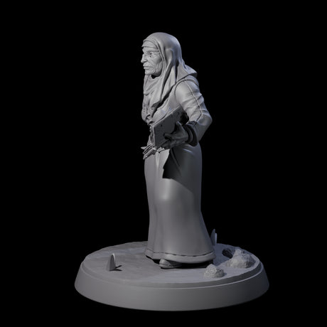 Proselytising Nun Miniature for Dungeons and Dragons, Pathfinder or other TTRPGs