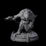 Protective Saurian Warrior B Miniature for Dungeons and Dragons, Pathfinder or other TTRPGs