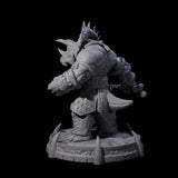 Protective Saurian Warrior D Miniature for Dungeons and Dragons, Pathfinder or other TTRPGs