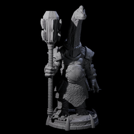 Protective Saurian Warrior E Miniature for Dungeons and Dragons, Pathfinder or other TTRPGs