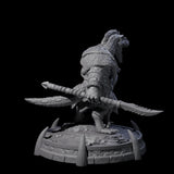 Protective Saurian Warrior G Miniature for Dungeons and Dragons, Pathfinder or other TTRPGs