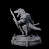 Protective Saurian Warrior G Miniature for Dungeons and Dragons, Pathfinder or other TTRPGs