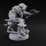 Protective Ursine Knight Miniature for Dungeons and Dragons, Pathfinder or other TTRPGs