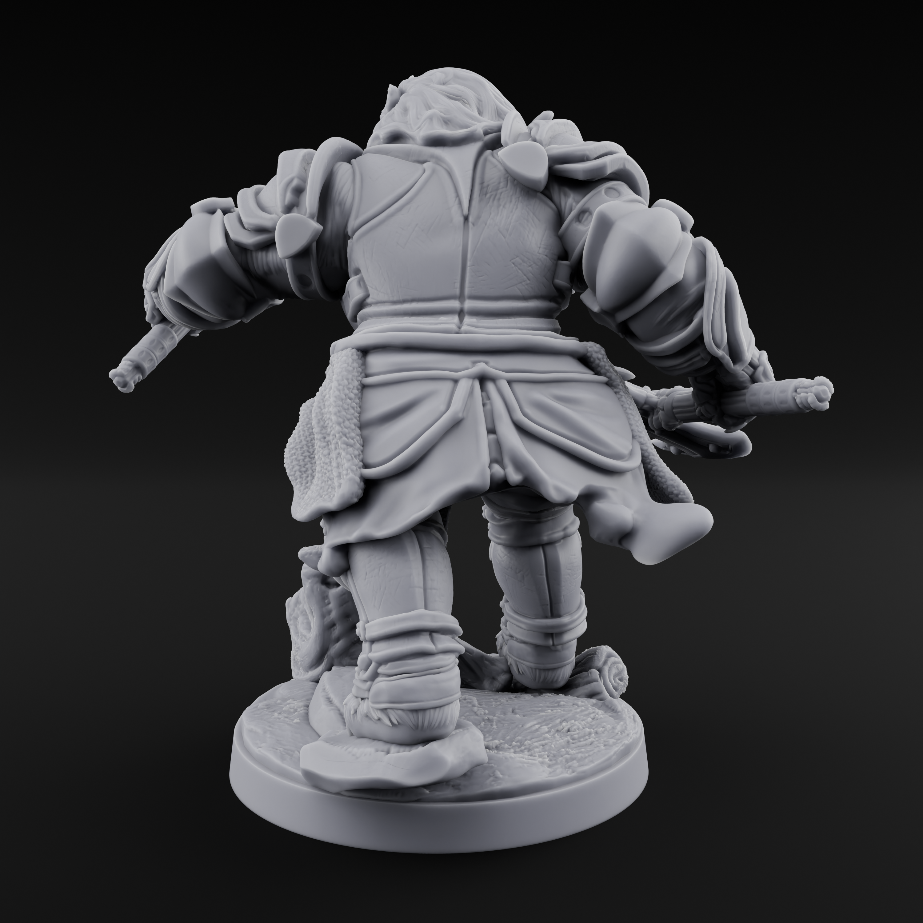 Protective Ursine Knight Miniature for Dungeons and Dragons, Pathfinder or other TTRPGs