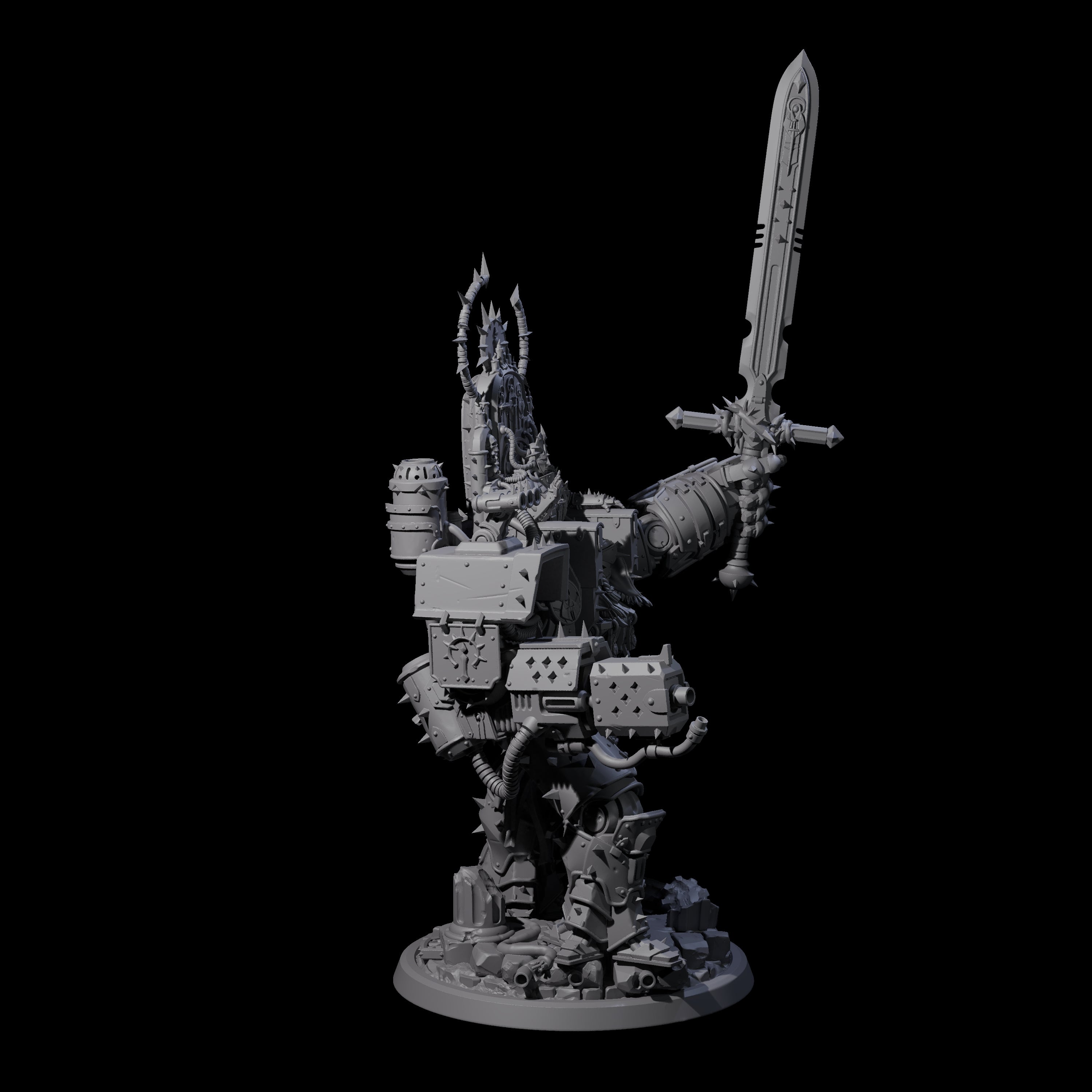 Prothletising Human Tech-Bishop Miniature for Dungeons and Dragons, Pathfinder or other TTRPGs