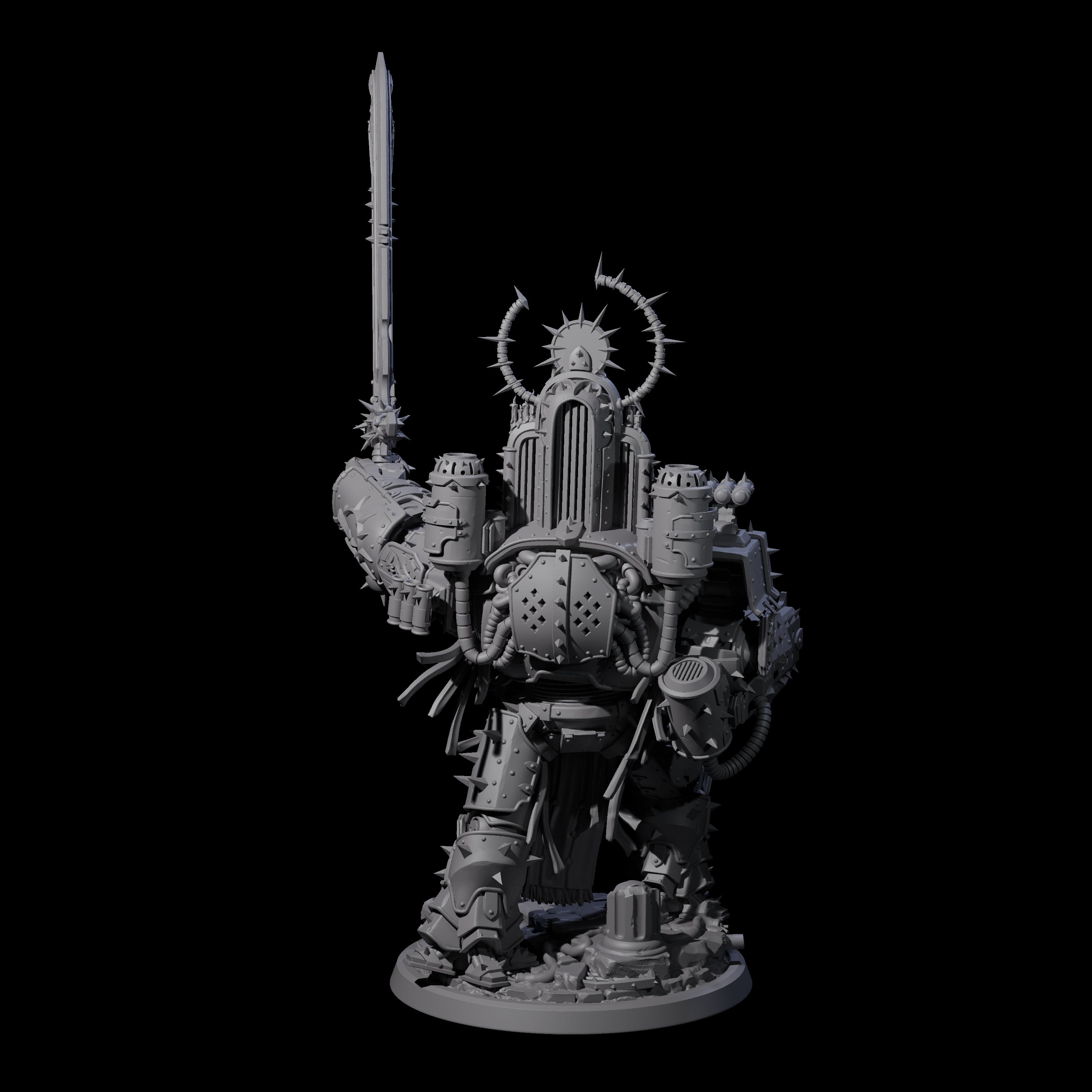 Prothletising Human Tech-Bishop Miniature for Dungeons and Dragons, Pathfinder or other TTRPGs