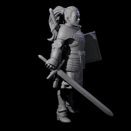 Proud Armoured Townsguard Miniature for Dungeons and Dragons, Pathfinder or other TTRPGs