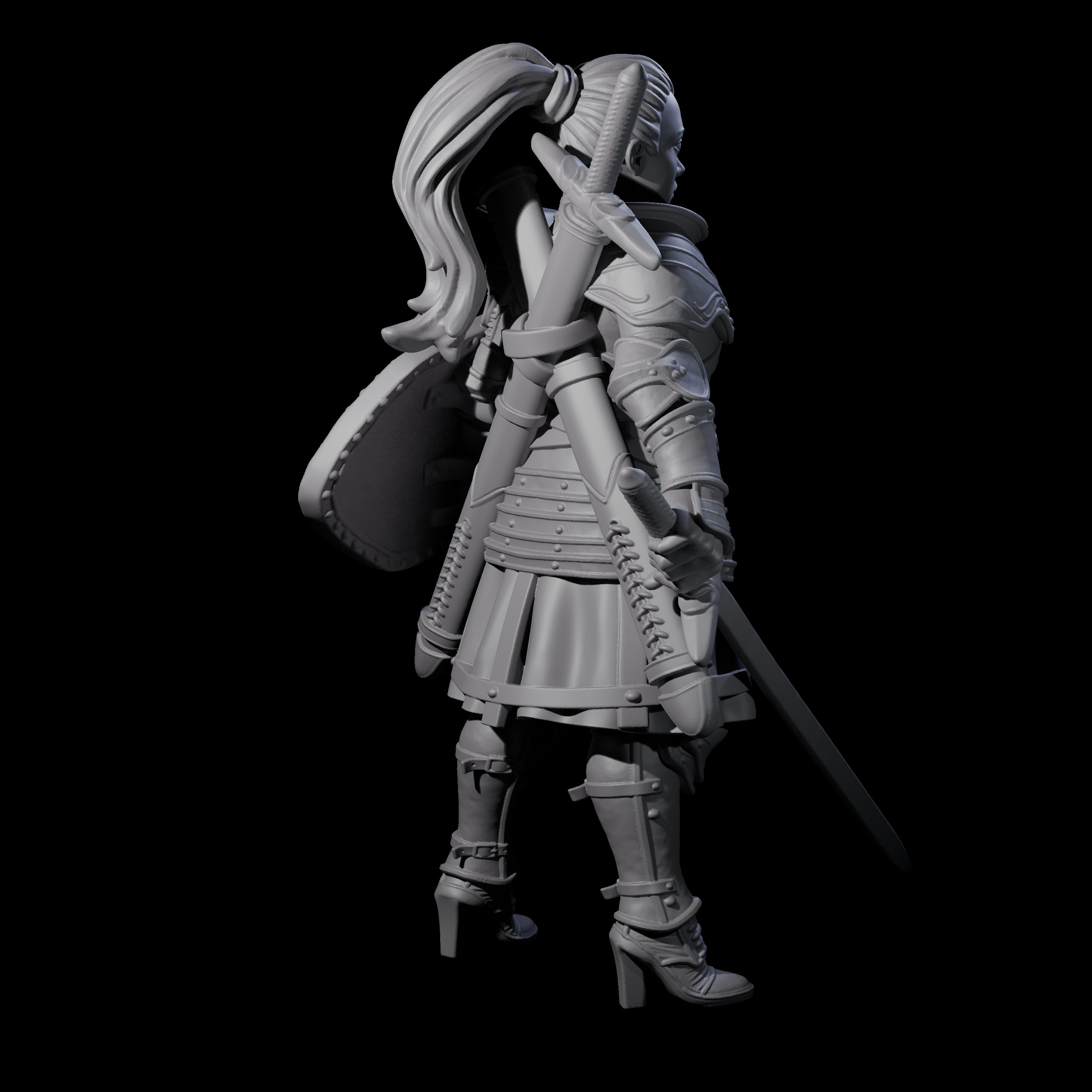 Proud Armoured Townsguard Miniature for Dungeons and Dragons, Pathfinder or other TTRPGs