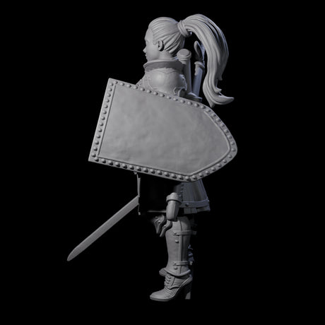 Proud Armoured Townsguard Miniature for Dungeons and Dragons, Pathfinder or other TTRPGs