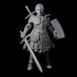 Proud Armoured Townsguard Miniature for Dungeons and Dragons, Pathfinder or other TTRPGs