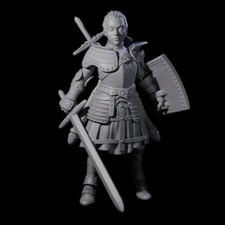 Proud Armoured Townsguard Miniature for Dungeons and Dragons, Pathfinder or other TTRPGs