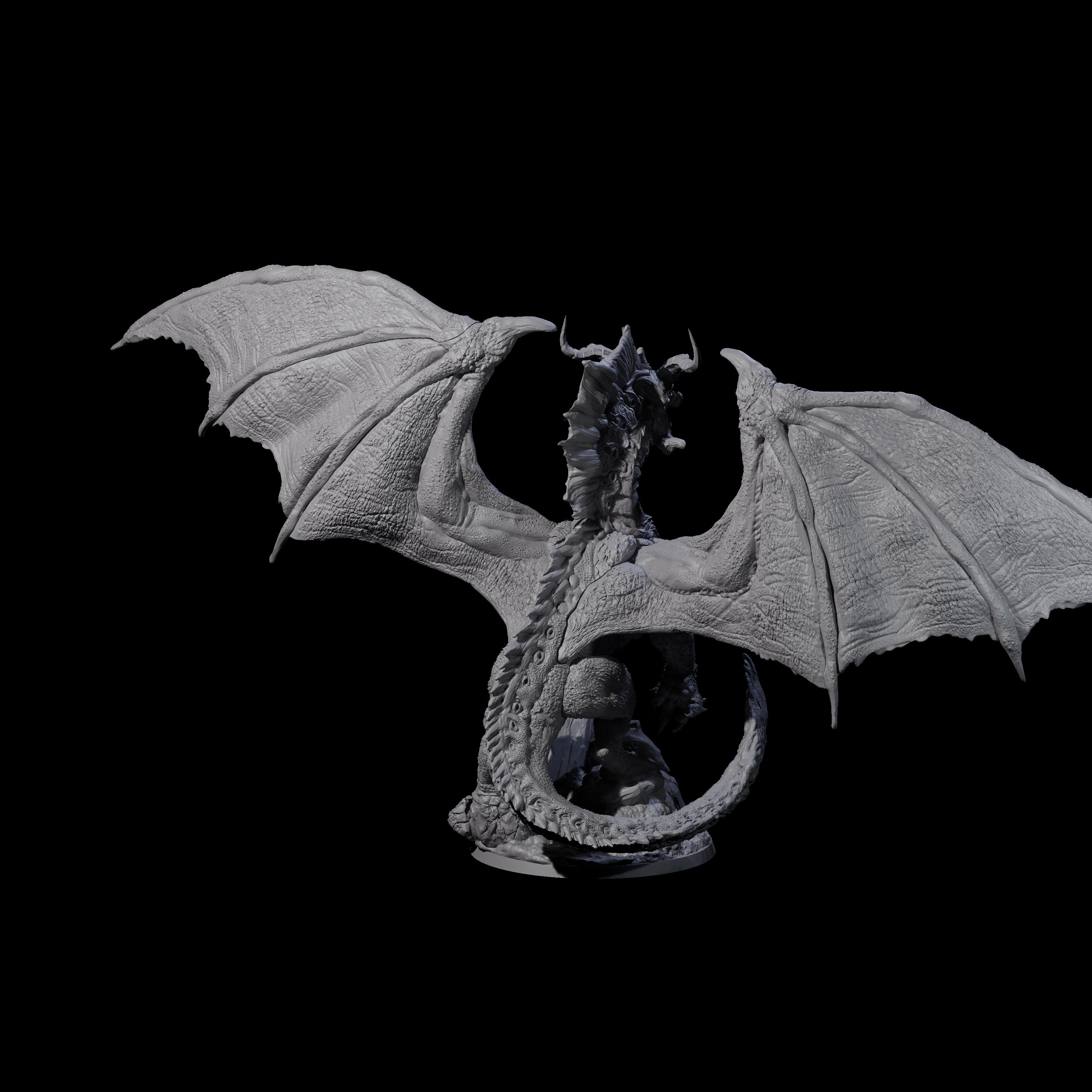 Proud Chromatic Dragon Miniature for Dungeons and Dragons, Pathfinder or other TTRPGs