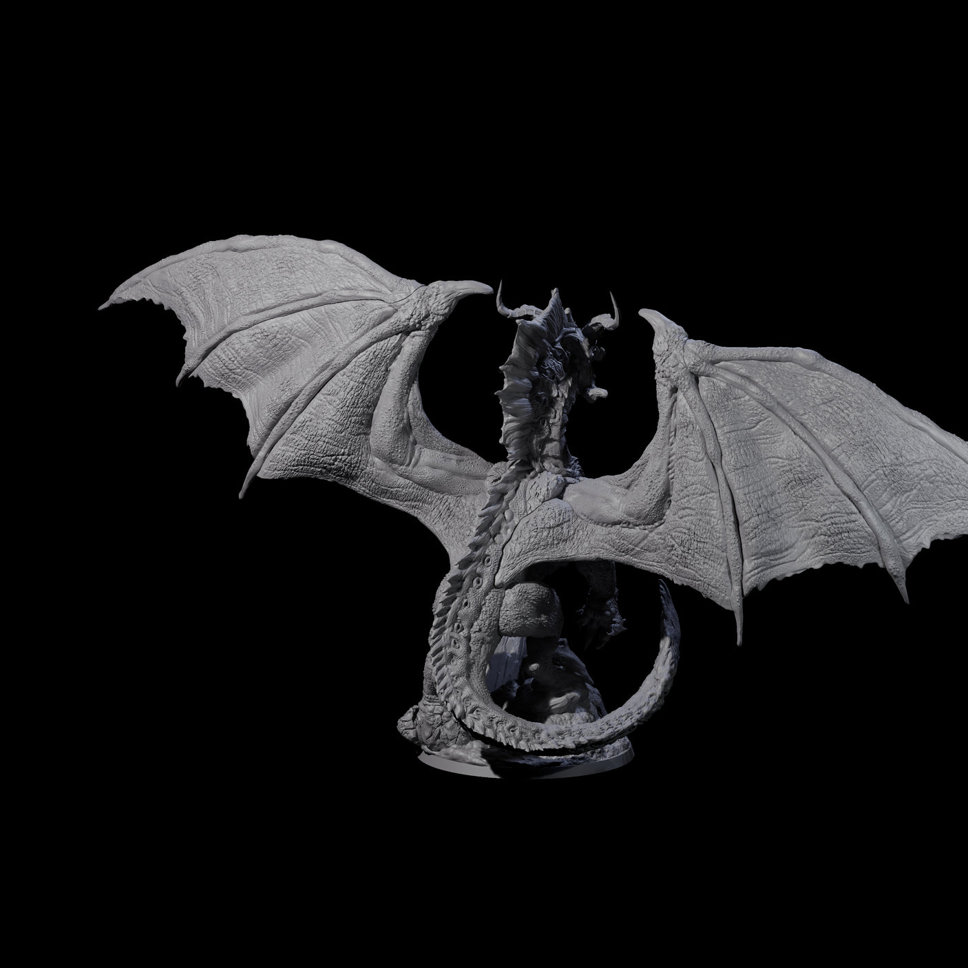 Proud Chromatic Dragon Miniature for Dungeons and Dragons, Pathfinder or other TTRPGs