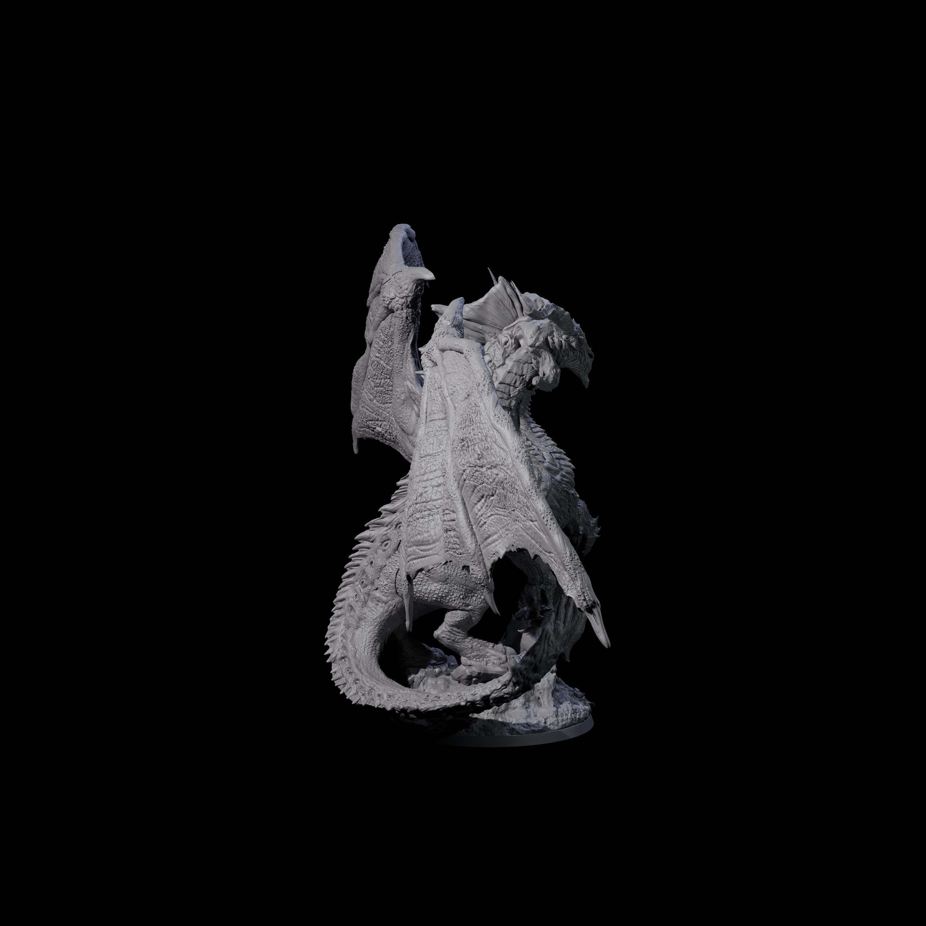 Proud Chromatic Dragon Miniature for Dungeons and Dragons, Pathfinder or other TTRPGs