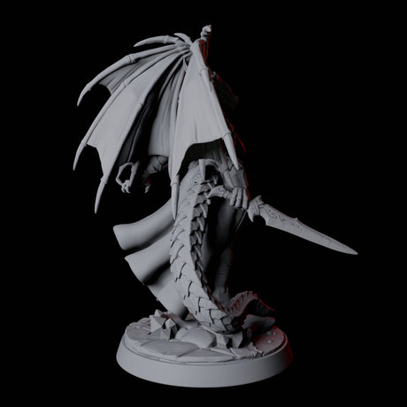 Proud Dragonborn Pin-up Miniature for Dungeons and Dragons, Pathfinder or other TTRPGs