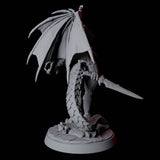 Proud Dragonborn Pin-up Miniature for Dungeons and Dragons, Pathfinder or other TTRPGs