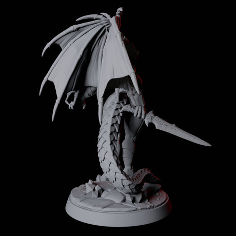 Proud Dragonborn Pin-up Miniature for Dungeons and Dragons, Pathfinder or other TTRPGs