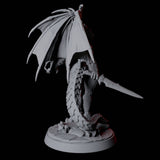 Proud Dragonborn Pin-up Miniature for Dungeons and Dragons, Pathfinder or other TTRPGs