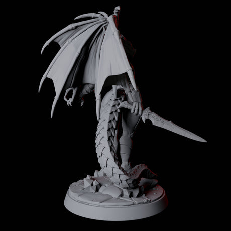 Proud Dragonborn Pin-up Miniature for Dungeons and Dragons, Pathfinder or other TTRPGs