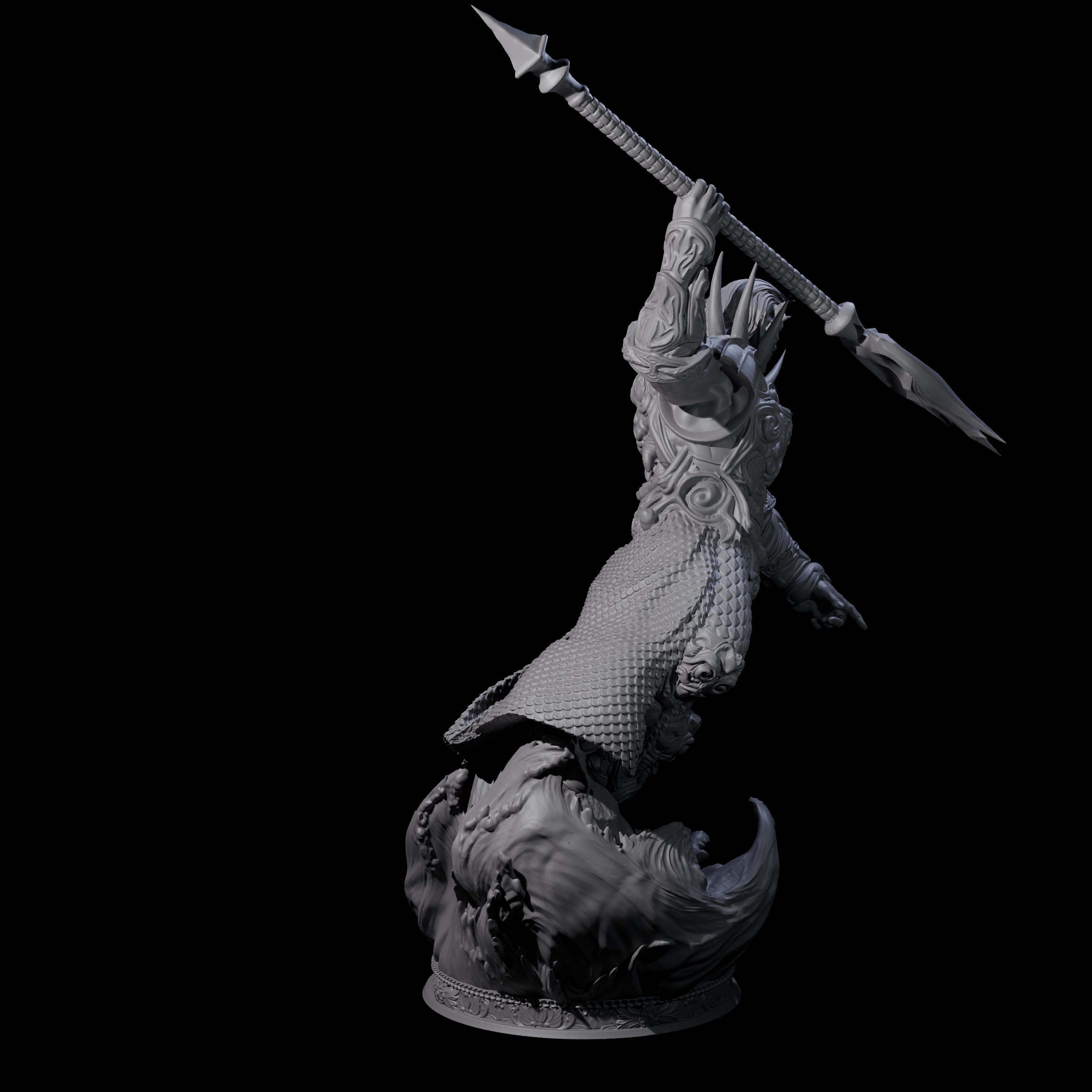 Proud Sea Elf Warrior Miniature for Dungeons and Dragons, Pathfinder or other TTRPGs