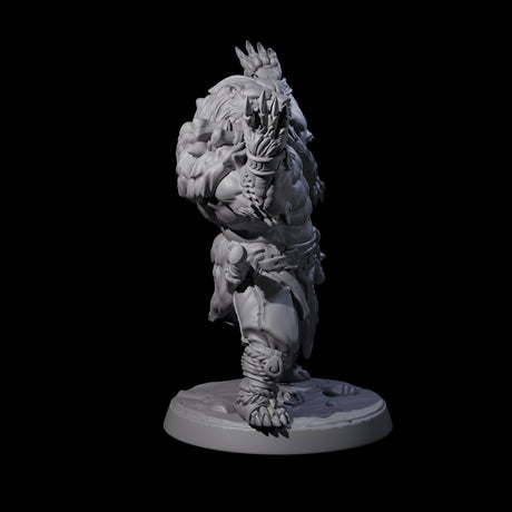 Proud Ursine Barbarian A Miniature for Dungeons and Dragons, Pathfinder or other TTRPGs