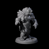 Proud Ursine Barbarian D Miniature for Dungeons and Dragons, Pathfinder or other TTRPGs