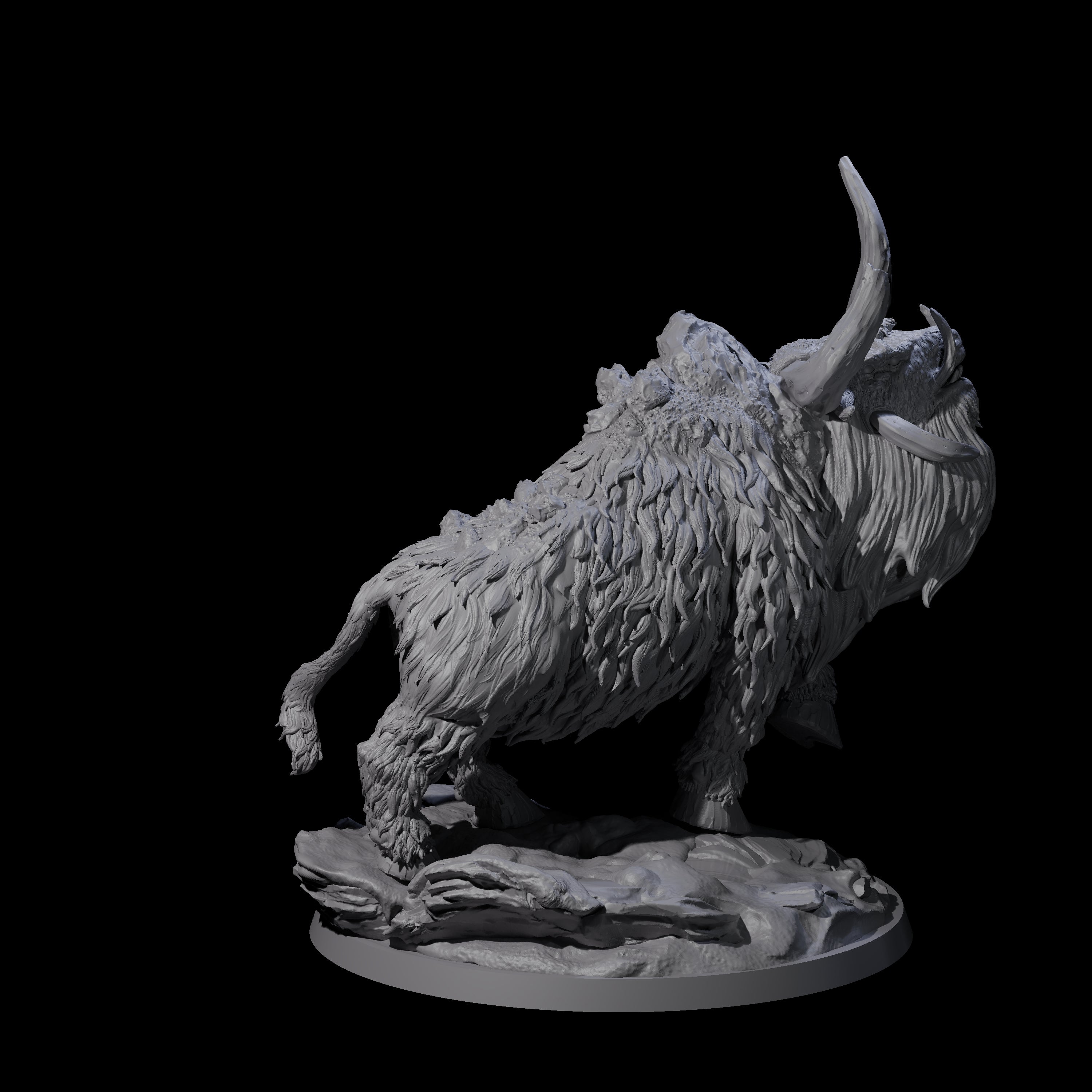 Proud Yak Bull Miniature for Dungeons and Dragons, Pathfinder or other TTRPGs