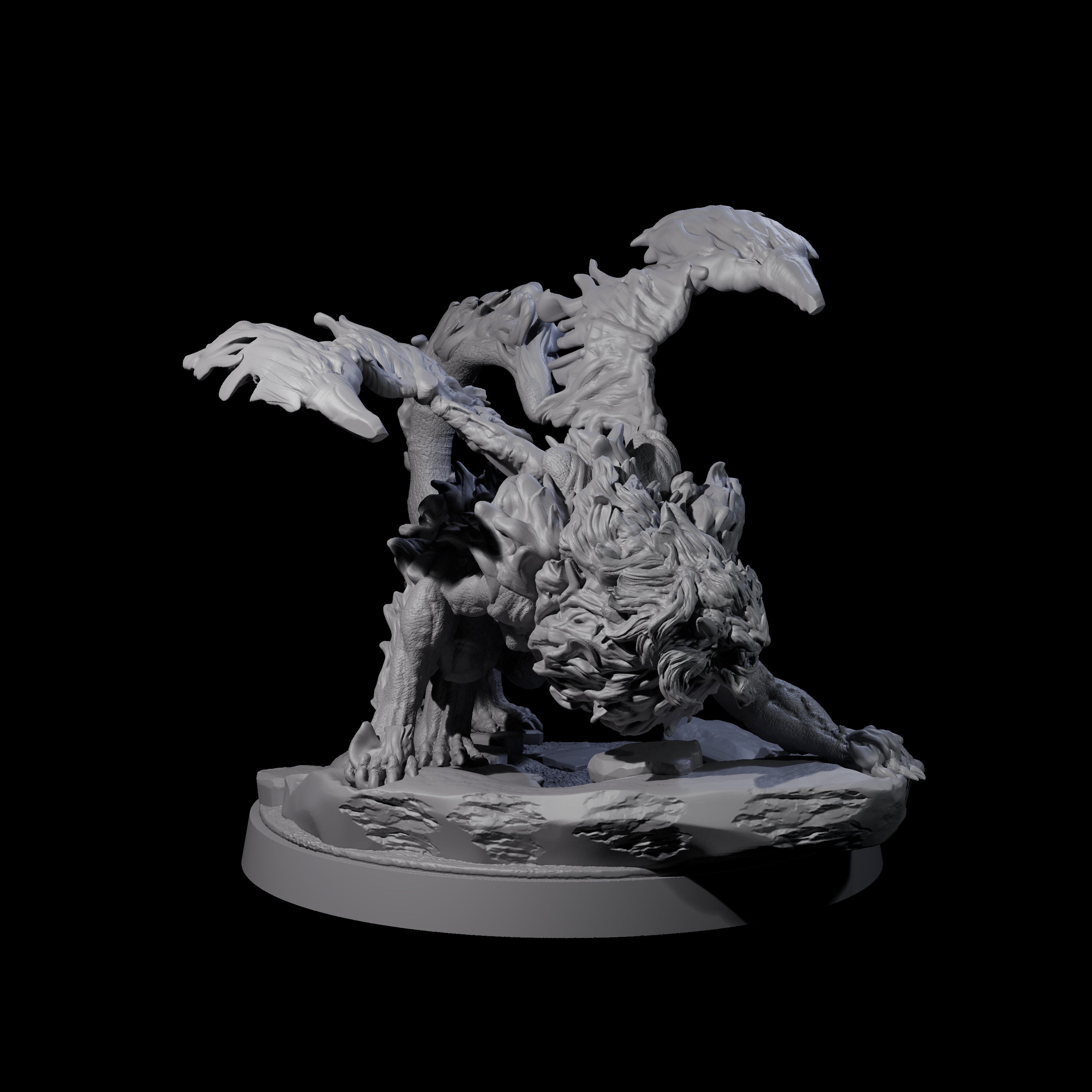Prowling Grimalkin A Miniature for Dungeons and Dragons, Pathfinder or other TTRPGs