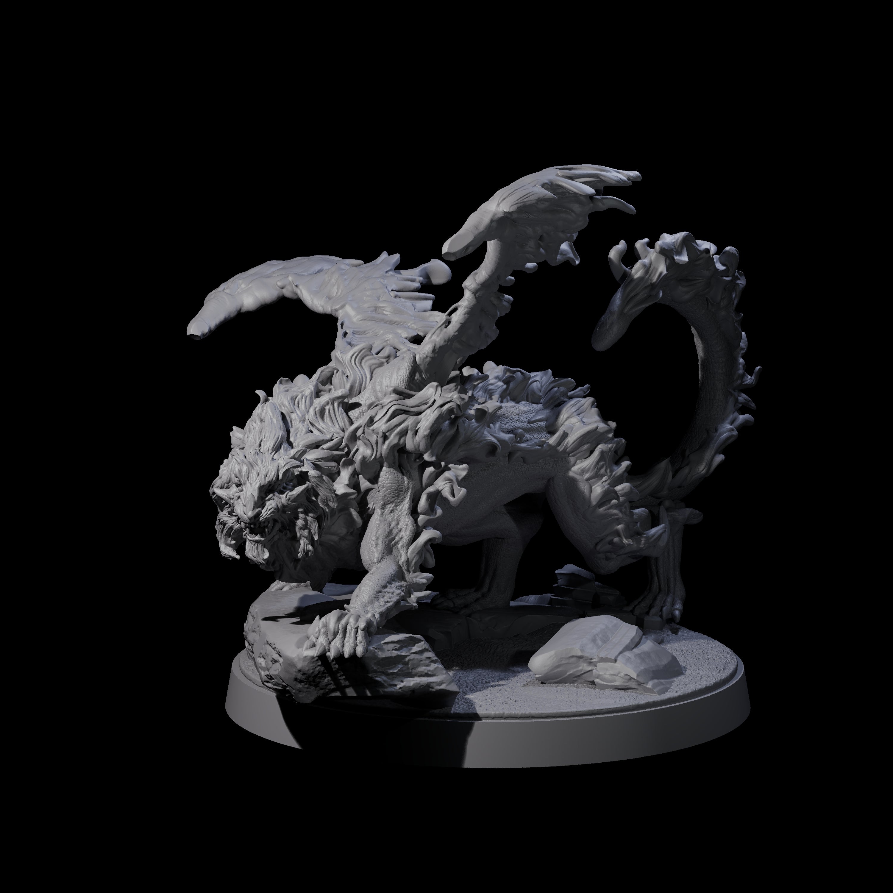 Prowling Grimalkin A Miniature for Dungeons and Dragons, Pathfinder or other TTRPGs