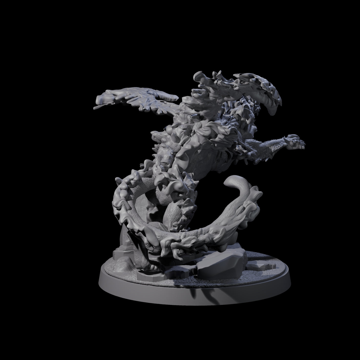 Prowling Grimalkin B Miniature for Dungeons and Dragons, Pathfinder or other TTRPGs