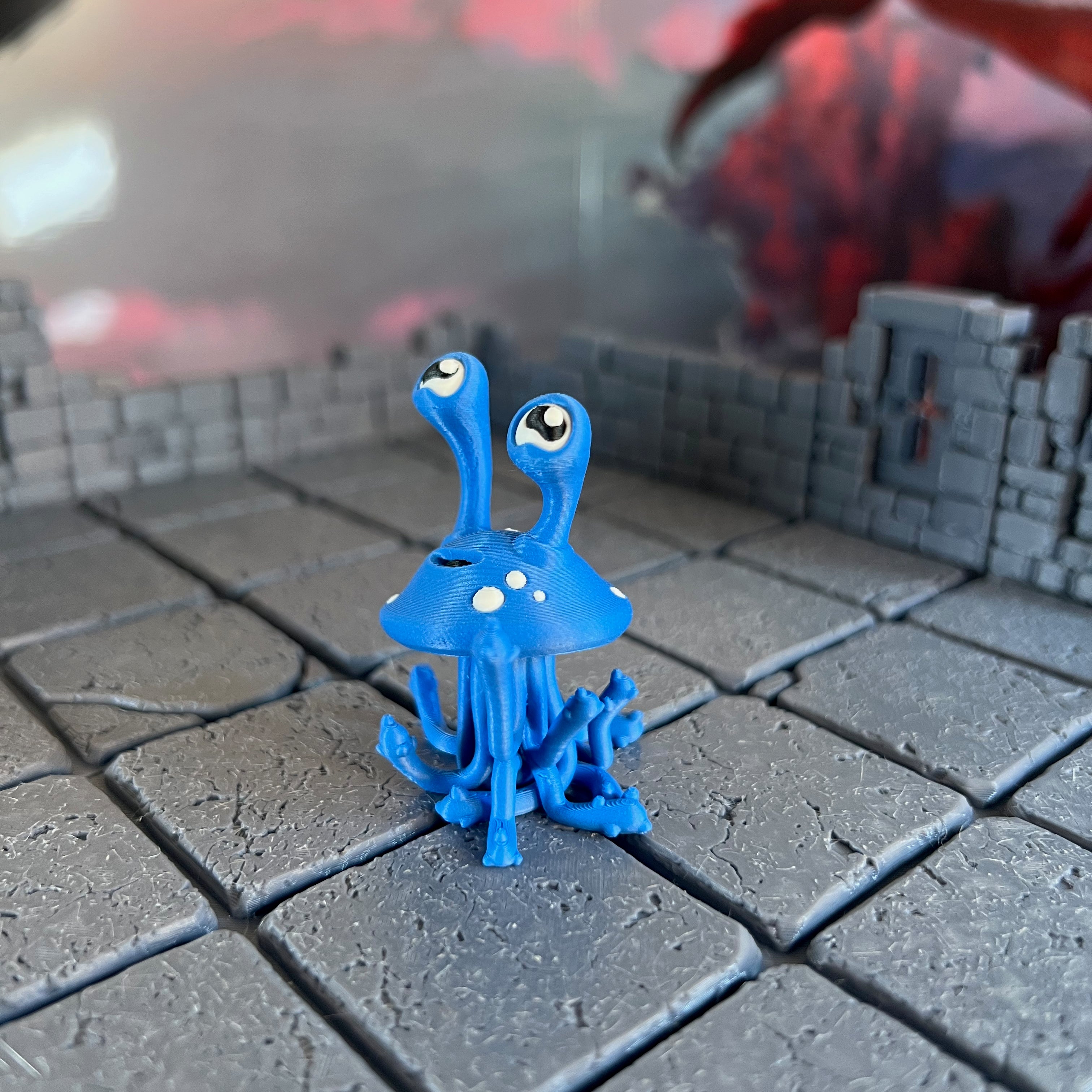 Psychic Jellyfish Multicolour Table Ready Miniature Miniature for Dungeons and Dragons, Pathfinder or other TTRPGs