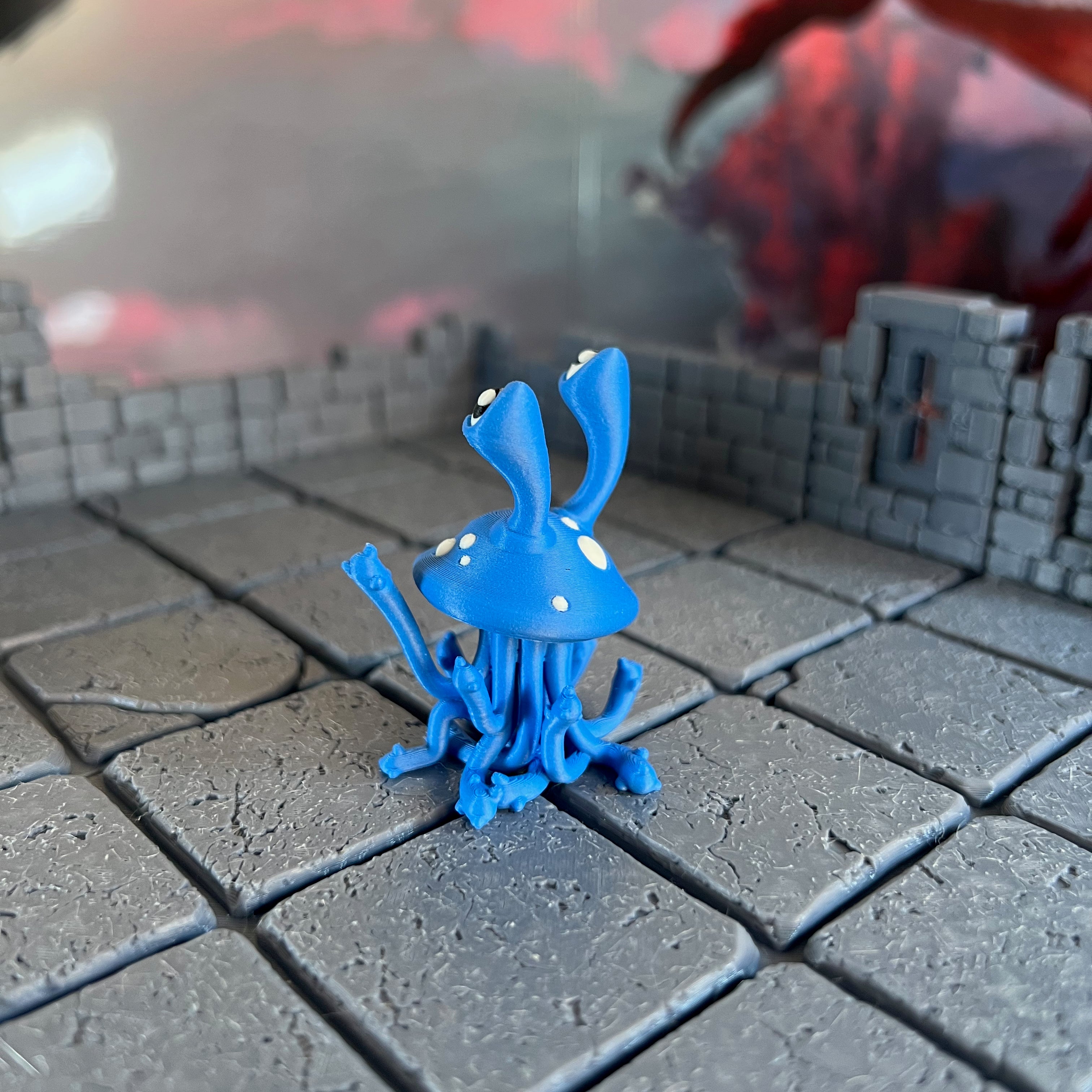 Psychic Jellyfish Multicolour Table Ready Miniature Miniature for Dungeons and Dragons, Pathfinder or other TTRPGs
