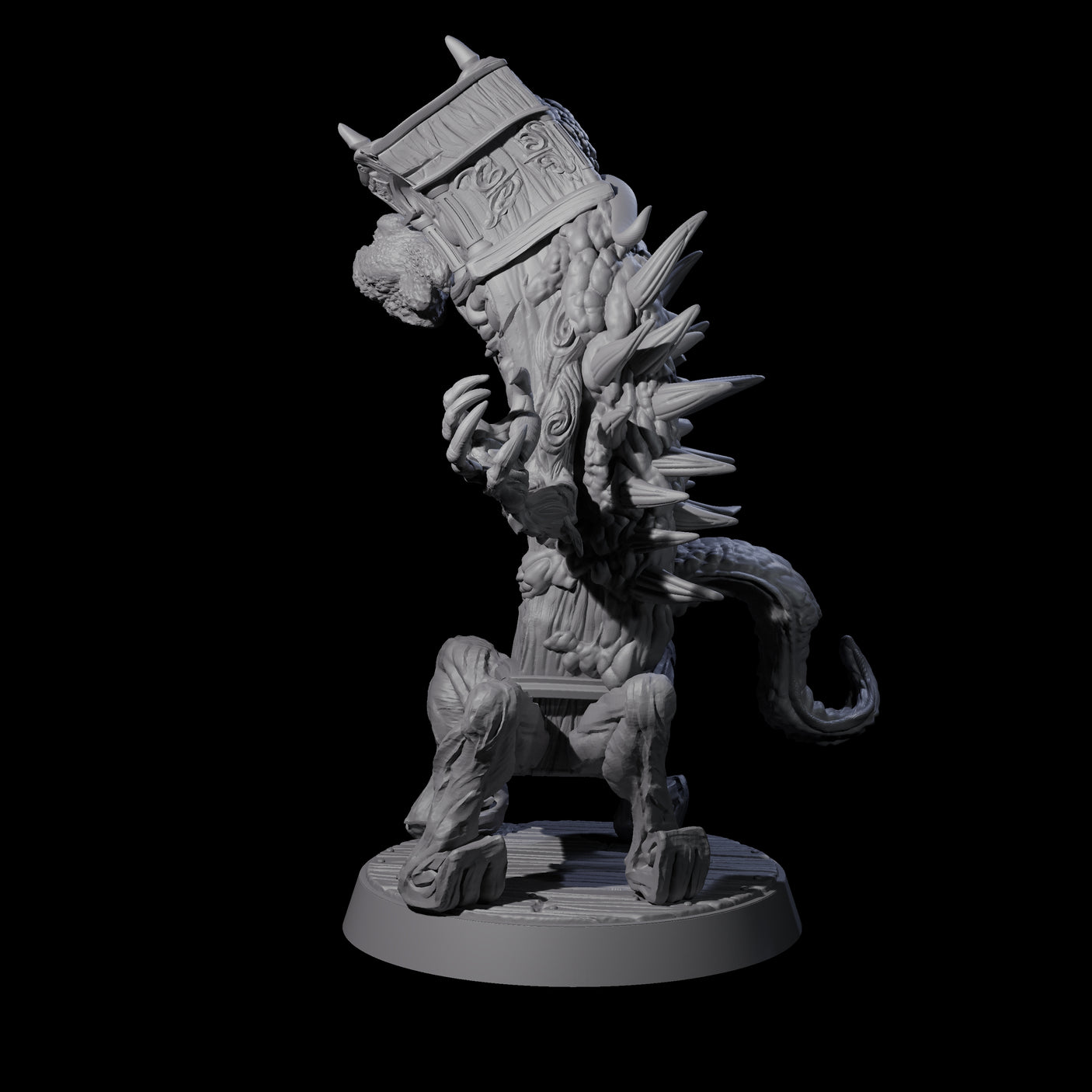 Pulsing Grandfather Clock Mimic Miniature for Dungeons and Dragons, Pathfinder or other TTRPGs