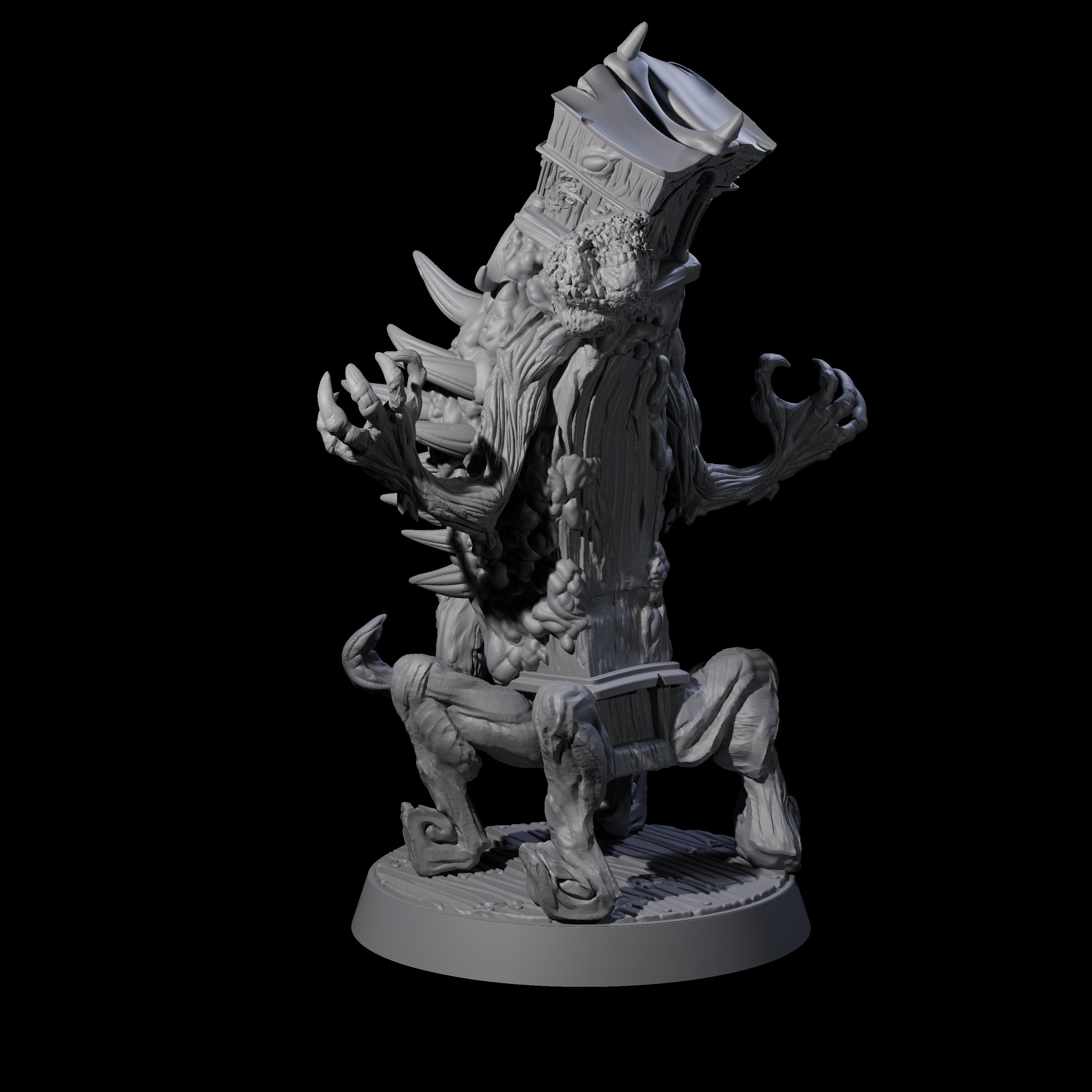 Pulsing Grandfather Clock Mimic Miniature for Dungeons and Dragons, Pathfinder or other TTRPGs