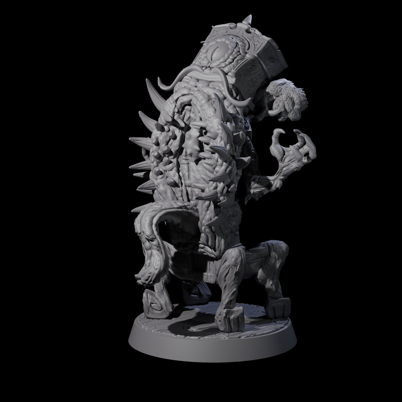 Pulsing Grandfather Clock Mimic Miniature for Dungeons and Dragons, Pathfinder or other TTRPGs
