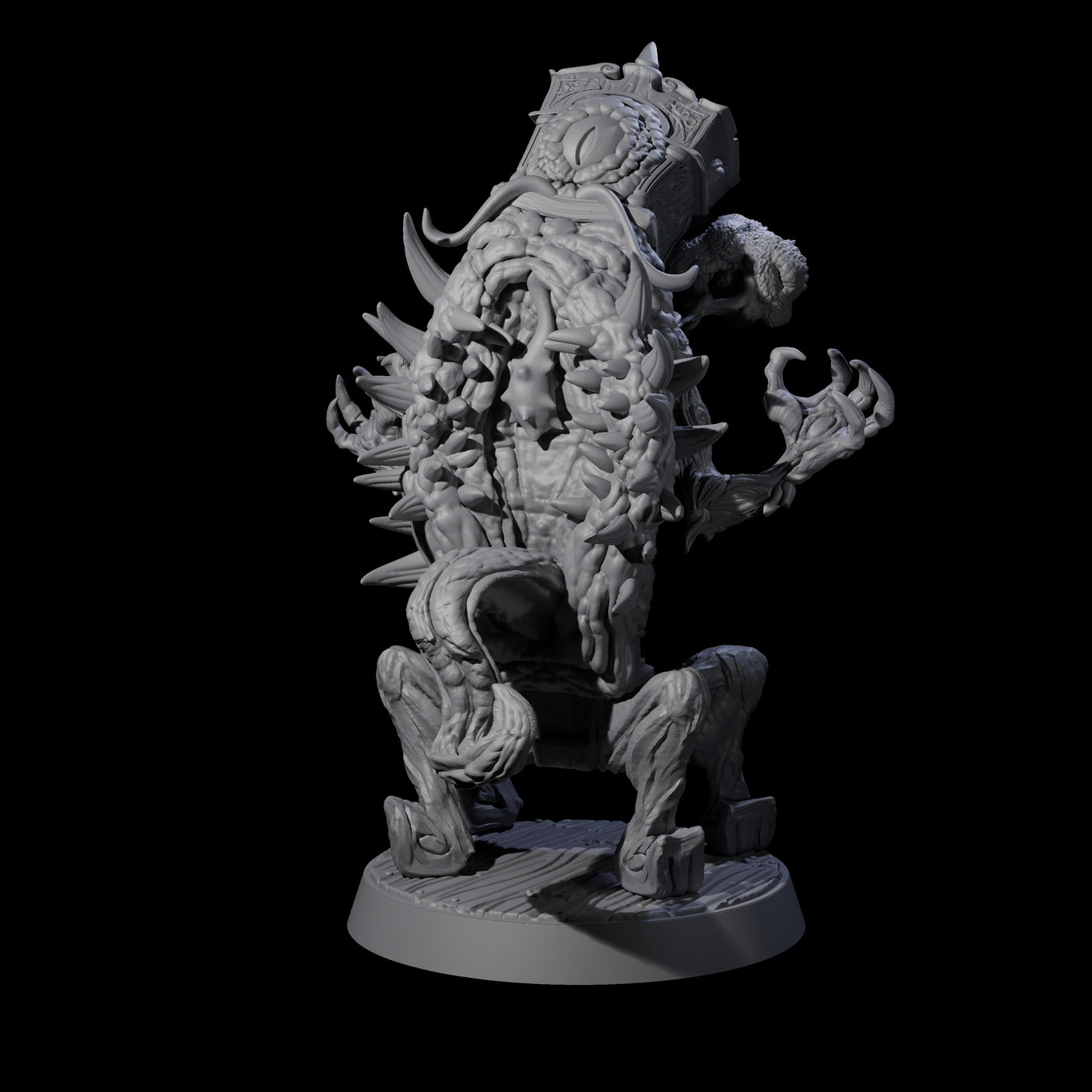 Pulsing Grandfather Clock Mimic Miniature for Dungeons and Dragons, Pathfinder or other TTRPGs