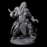 Punching Frost Giant Miniature for Dungeons and Dragons, Pathfinder or other TTRPGs