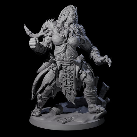 Punching Frost Giant Miniature for Dungeons and Dragons, Pathfinder or other TTRPGs