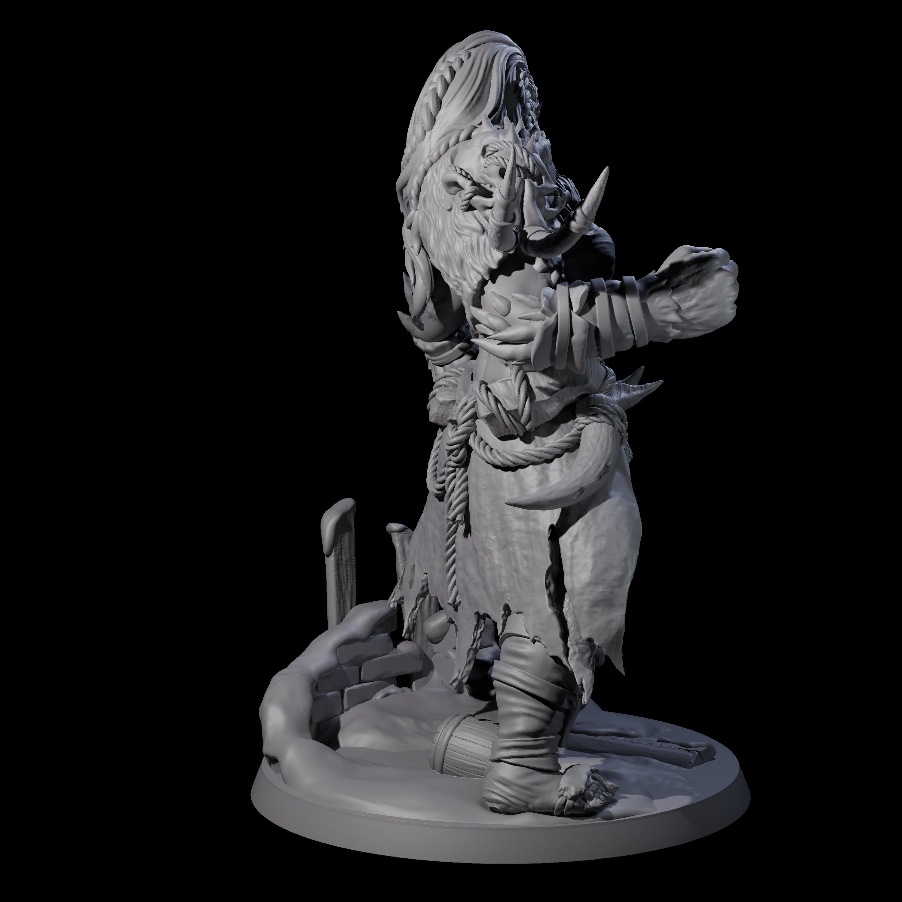 Punching Frost Giant Miniature for Dungeons and Dragons, Pathfinder or other TTRPGs
