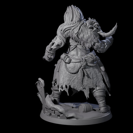 Punching Frost Giant Miniature for Dungeons and Dragons, Pathfinder or other TTRPGs