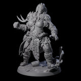 Punching Frost Giant Miniature for Dungeons and Dragons, Pathfinder or other TTRPGs