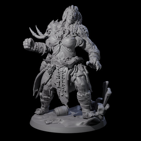 Punching Frost Giant Miniature for Dungeons and Dragons, Pathfinder or other TTRPGs