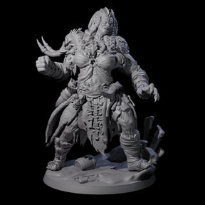 Punching Frost Giant Miniature for Dungeons and Dragons, Pathfinder or other TTRPGs