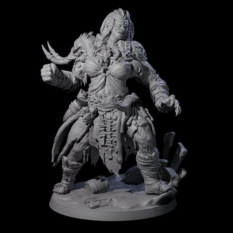Punching Frost Giant Miniature for Dungeons and Dragons, Pathfinder or other TTRPGs