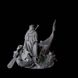 Punting Gondolier of the River Styx B Miniature for Dungeons and Dragons, Pathfinder or other TTRPGs