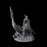 Punting Gondolier of the River Styx B Miniature for Dungeons and Dragons, Pathfinder or other TTRPGs